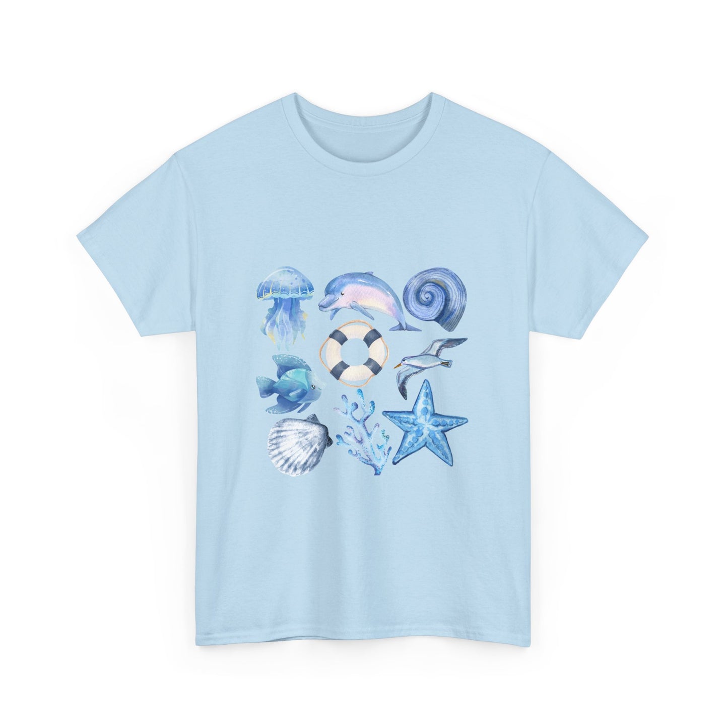 Aqua Summer Oversized Tee