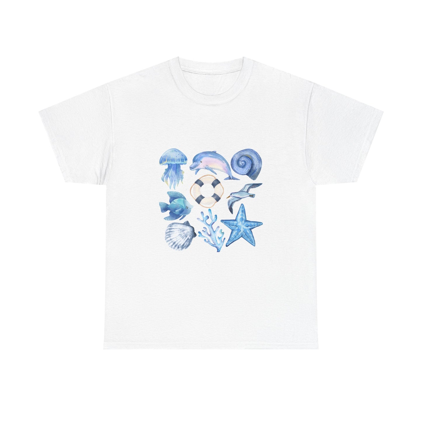 Aqua Summer Oversized Tee